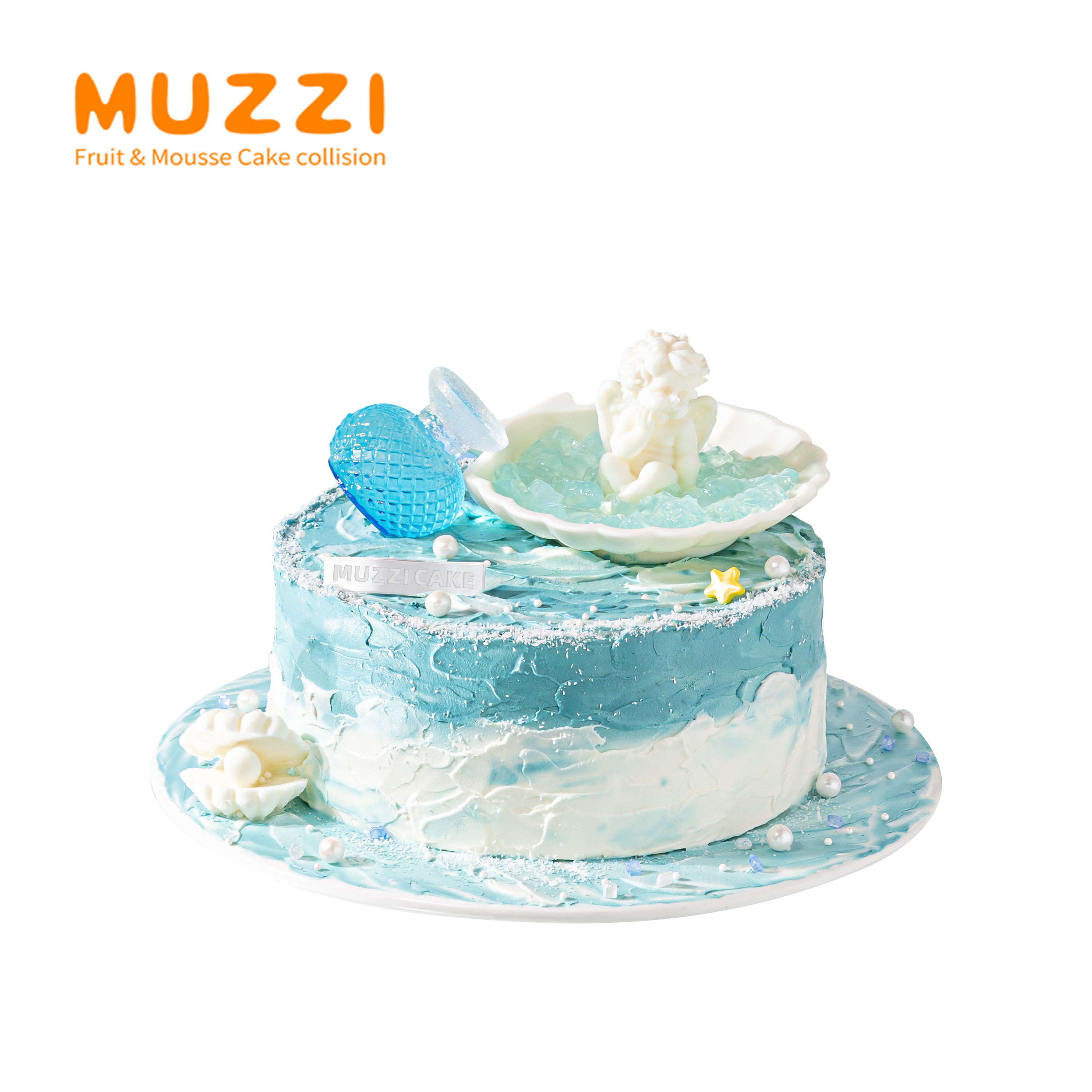 海洋之心·水瓶座创意蛋糕北京上海广州深圳杭州成都蛋糕同城配送