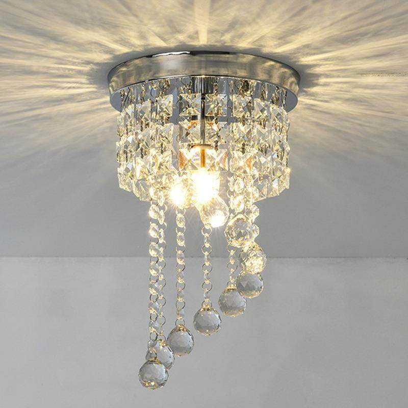 led水晶过道灯 玄关灯圆形走廊灯 双色吸顶灯 一代件发 灯饰