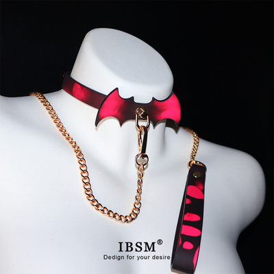 温变蝙蝠项圈拍子散鞭手环眼罩