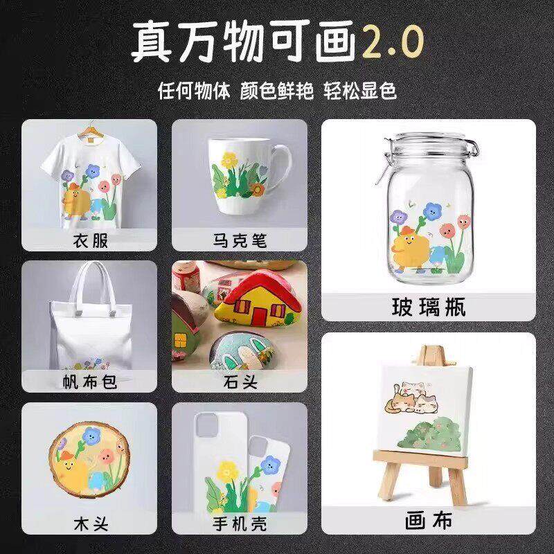 【升级大量】三角黑容盒烯小马克丙笔JJY软头绘画可叠色可水洗SH