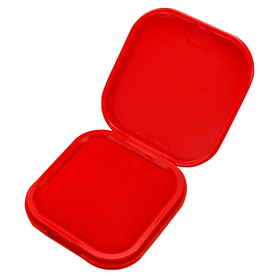 晨光快干印台小号便携式红色印泥印油速干印台盒红章子指纹按手印的公章印章印台随身携带财务办公用迷你小型