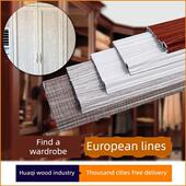 免漆生态板同色配套衣柜平门框外扣装 饰线铝合金外袋边