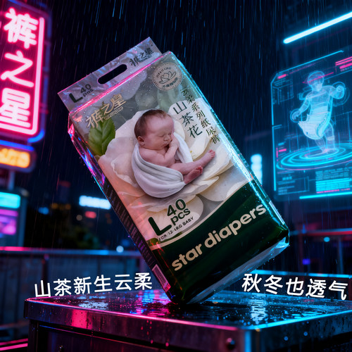透气薄款大吸量拉拉裤纸尿裤