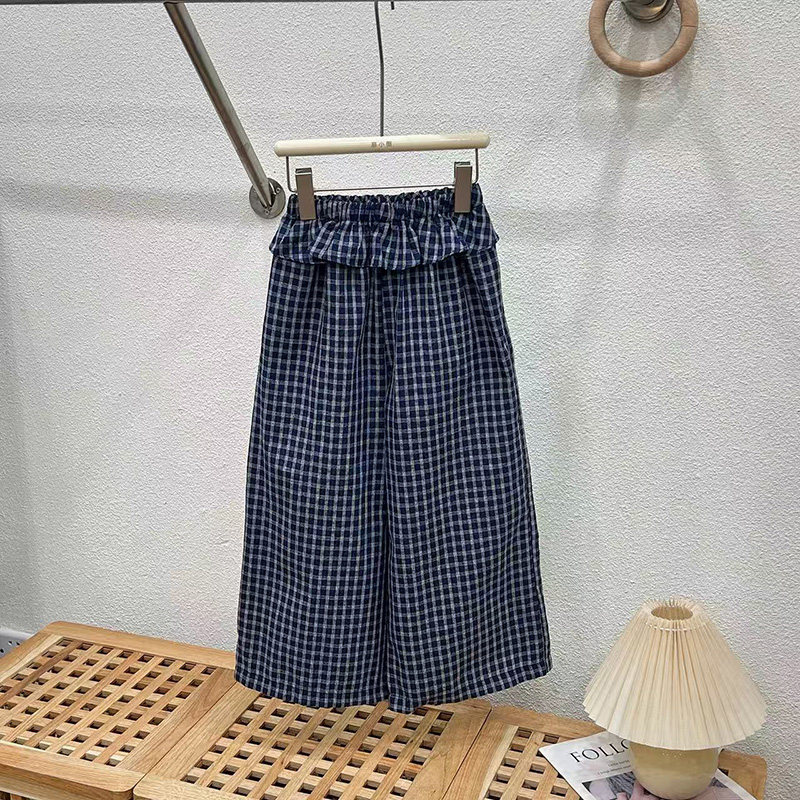 女童阔腿裤2026新款夏装儿童网红洋气时髦裤子夏季中大童直筒裤潮