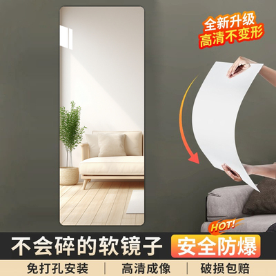 【顺丰包邮】高清超白全身穿衣镜