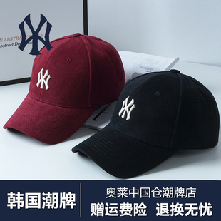 韩国潮牌2026新款棒球帽男女百搭春秋季防晒鸭舌帽子硬顶大头围