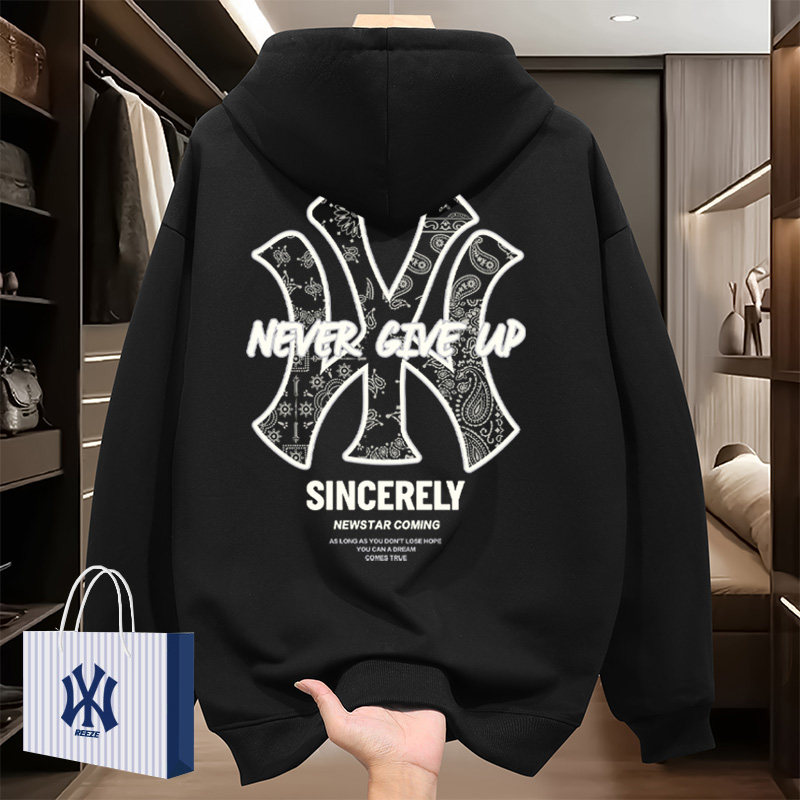 奥特莱斯2025秋冬季新款春卫衣男款连帽重磅美式高街男生长袖情侣