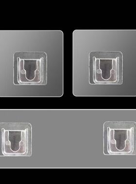 免打孔凹型母扣强力粘胶挂钩厨房透明无痕承重稳固粘贴式粘钩