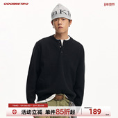 秋冬季 男士 复古水洗长袖 CoosRetro 亨利领毛衣柔软亲肤保暖针织衫