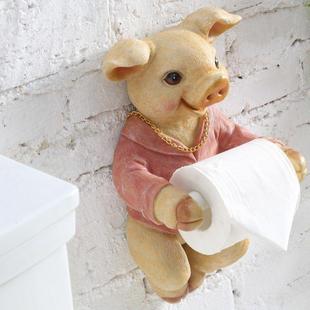 创意卷间纸巾卫生免打孔盒厕所纸盒纸筒架可爱厕纸壁挂式卡通抽纸