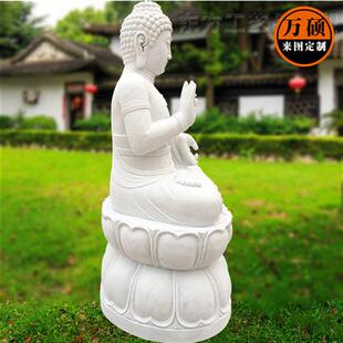 石雕弥勒佛像摆件花岗岩十八罗汉石雕布袋和尚寺庙广场摆件