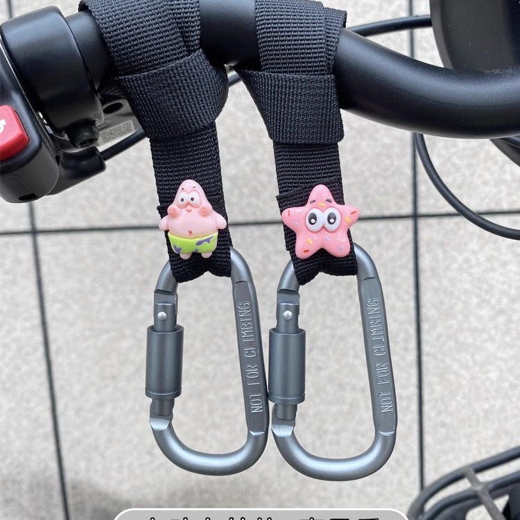 外卖挂餐电动车骑手前置通用前把免打孔送餐钩防掉落挂物钩