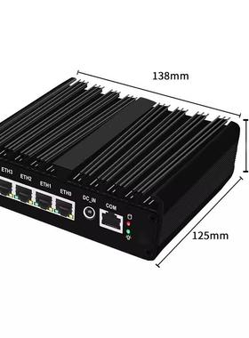 倍控工控机N150无风扇双网四网2.5G软路由12代mini迷你电脑N355