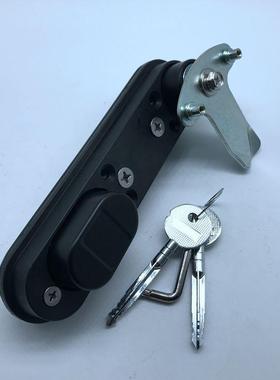 MS865G带挂黑色平面锁，电柜门锁，配电柜门锁，网络机箱机柜锁