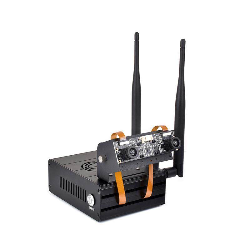 Jetson Orin Nano/NX专用铝合金外壳 带摄像头支架 可选带风扇