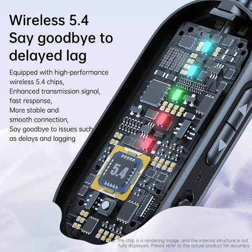 新款5.4蓝牙接收器蓝牙发射器智能一拖二车载蓝牙音频适配器