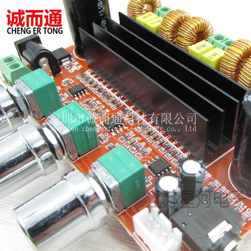 XH-M139 2.1声道数字功放板 12V-24V宽电压 TPA3116D2 2*50W+100W