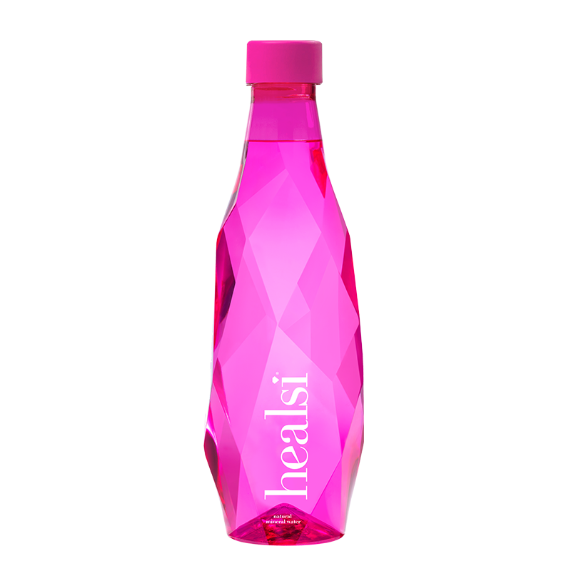 healsi赫稀葡萄牙原装进口天然矿泉水整箱粉色500ml*12瓶/箱装