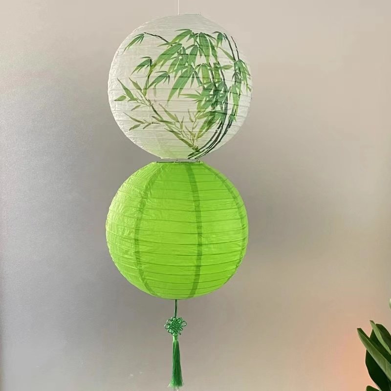 绿色系竹子纸灯笼国风古典传统梅兰竹菊吊灯罩古风汉服手绘纸灯罩,节庆用品/礼品,灯笼,淘宝优惠券,粉丝福利购,淘宝优惠卷