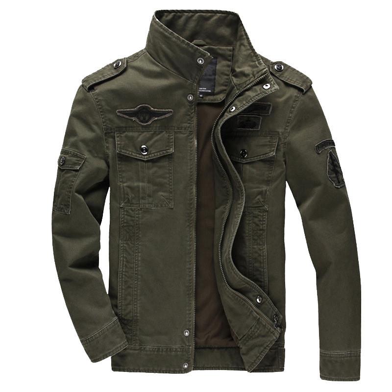 2025秋冬新款jacket军工装薄夹克军装风水洗大码男装外套潮流