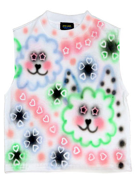 Inkjet printing喷绘blackred黑红Hippies说唱hiphop短袖teeshirt