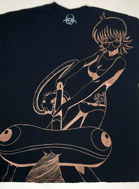 黑红blackred手绘动漫猎人猎人-Shizuku Murasaki紫雫萌妹T
