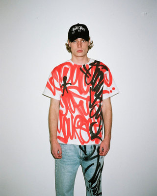 Inkjet printing喷绘emo滑板Skateboards 说唱hiphop短袖 Hippies