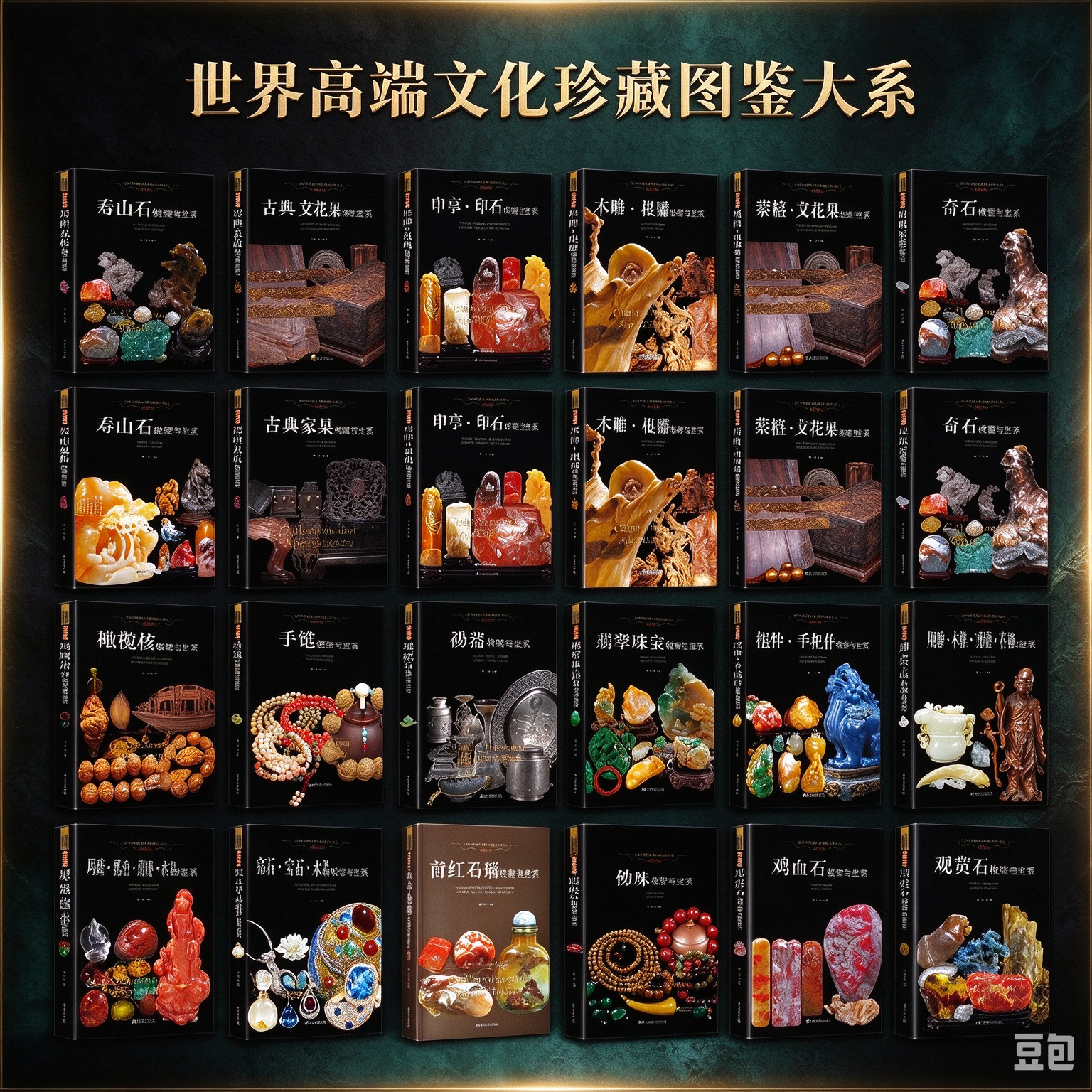 世界高端文化珍藏图鉴大系 文玩玉石珠宝收藏与鉴赏寿山石古典家具印石木雕橄榄核钻石宝石水晶玛瑙翡翠琥珀鸡血石葫芦紫檀