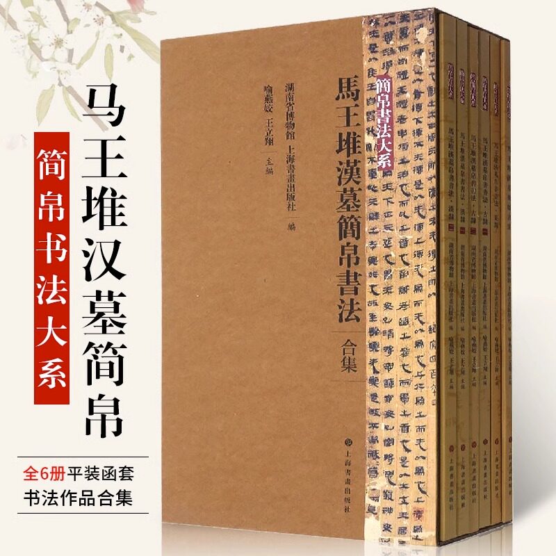 马王堆汉墓简帛书法合集 全6册 简帛书法大系 篆刻西汉古墓文玩考古书法字帖汉隶古隶战国老子甲乙本周易相马经 上海书画出版社