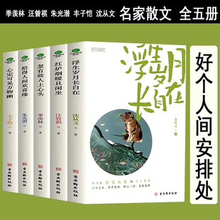 浮生岁月长自在 汪曾祺丰子恺沈从文 忽有故人上心头 心定可见万物幽 拾得人间欢喜缘 全5册 红炉烟暖且闲坐 好个人间安排处系列