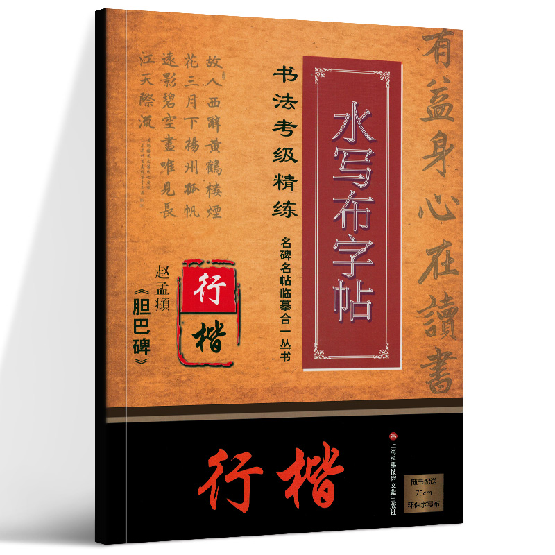 书法考级精练水写布字帖：赵孟頫《胆巴碑》名碑名帖临摹合一丛书 施志伟 著 上海科学技术文献出版社