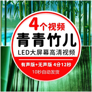 青青竹儿 斗笠舞竹林儿童少儿民族舞蹈led大屏幕背景高清视频素材
