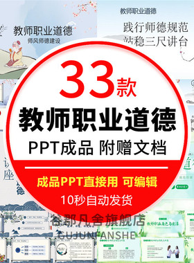 教师职业道德规范PPT师风师德教育管理老师品德行为PPT培训课件