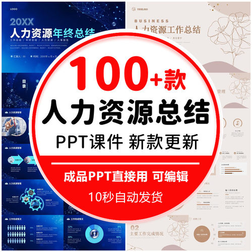 行政人力资源部年终总结ppt模板年中工作总结汇报ppt述职报告模板