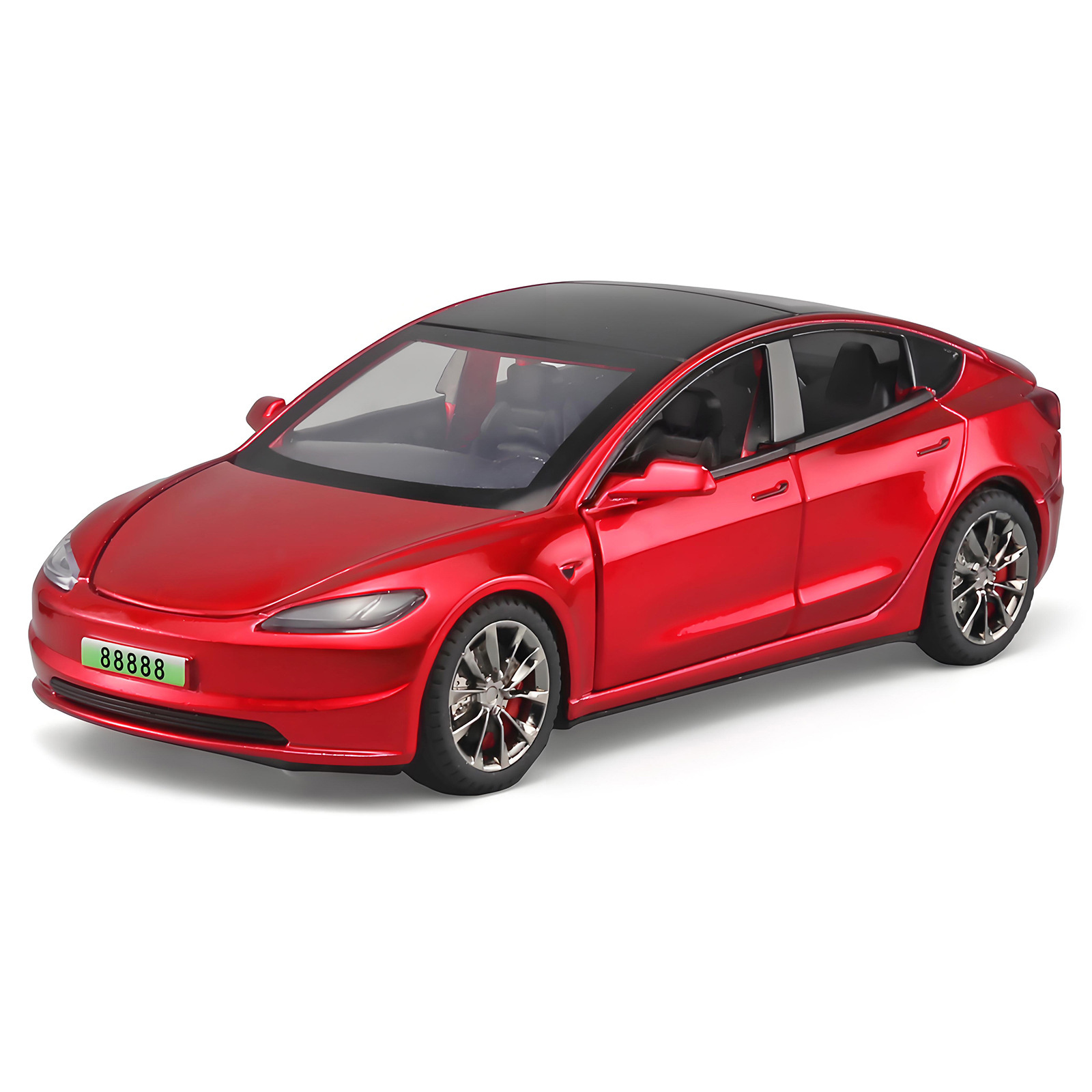 1/32特斯model3合金车模仿真电动