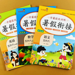 五升六年级暑假衔接练习册生字词成语句子训练暑假阅读理解训练复习提优新课预习数学口算竖式 五年级暑假作业语文数学人教版 应用题