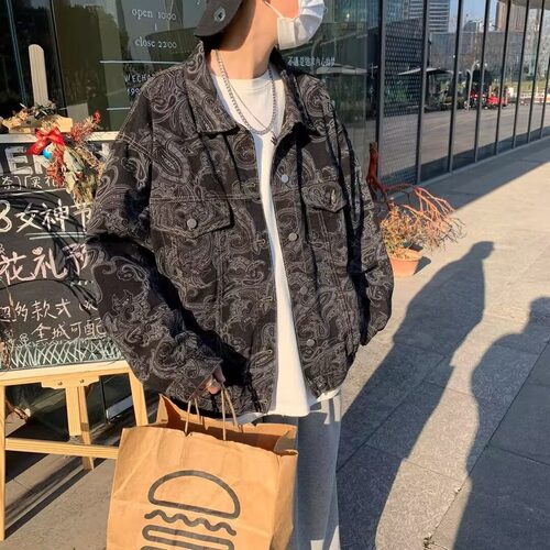 GRNL图腾美学重磅做旧中古ORIZE男女同款牛仔大衬衫外套