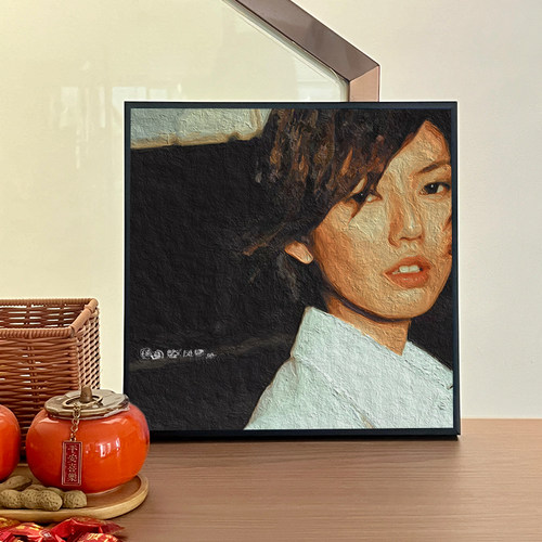 孙燕姿周边音乐专辑封面 油画风格摆台装饰挂画唱片相框生日礼物