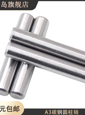 A3碳钢实心销钉圆柱销M6M8x12x14x16x18x19x20x24x26x27x28x30x35