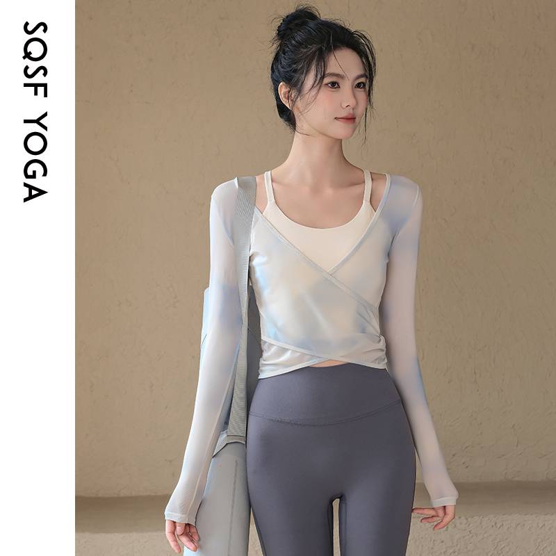 SQSF带胸垫气质显瘦瑜伽服套装