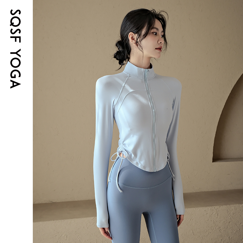 SQSF瑜伽外套女紧身显瘦运动服
