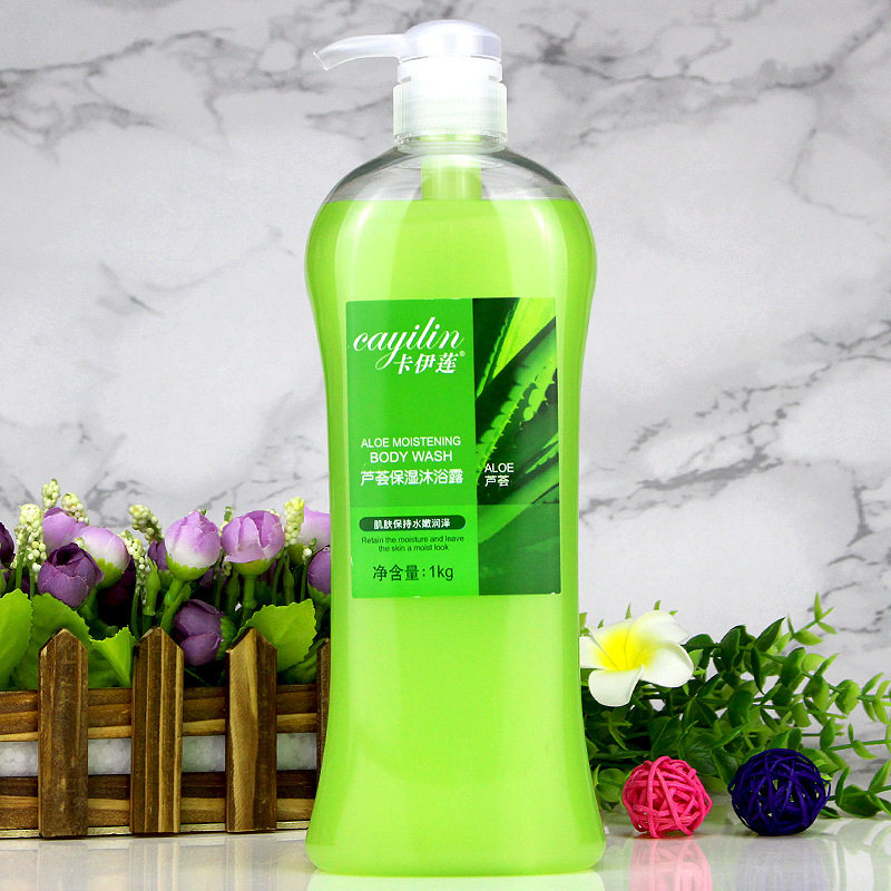 卡伊莲芦荟保湿沐浴露1kg 家庭女学生滋润锁水嫩肤留香