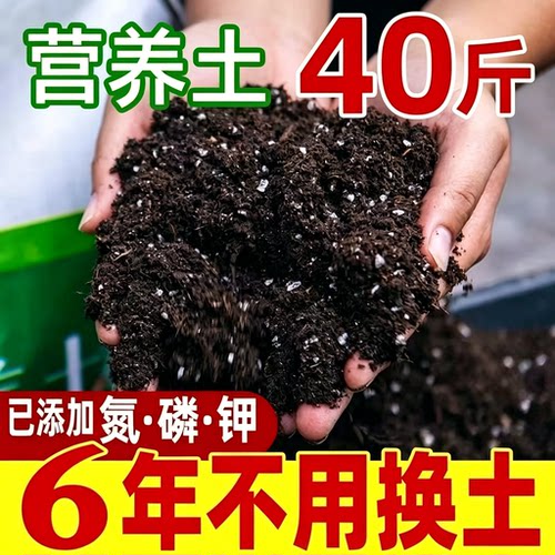 【产地直发】营养土种菜通用养花有机肥专用土壤花土40斤种植土