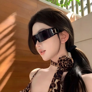 未来时尚 高级感发箍墨镜DD护目镜防风运动遮阳太阳镜防紫外线M1U
