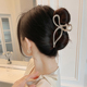 法式 简约蝴蝶结抓夹女高级感大号醋酸发夹后脑勺秋冬鲨鱼夹子头饰