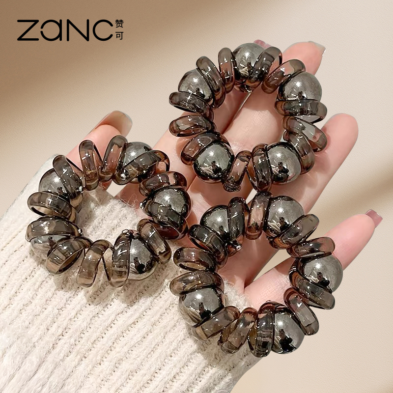 赞可发圈PU高端头绳发饰