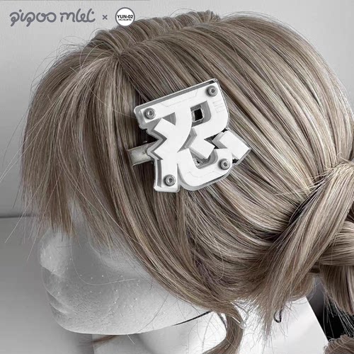机能风发夹泛用实战用文字镜面版