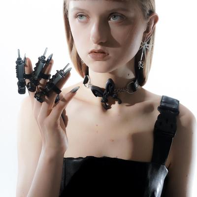 爱-走走岛原创穿搭配饰装饰「爱注射器」可爱夸张戒指