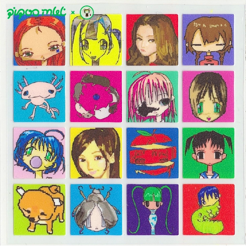 7点45插画师原创制品砂贴纸吧唧