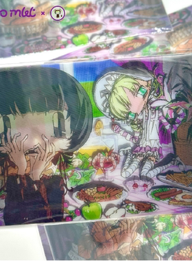 惊愕7点45插画师原创插图二次元动漫周边oc光栅卡手绘卡片